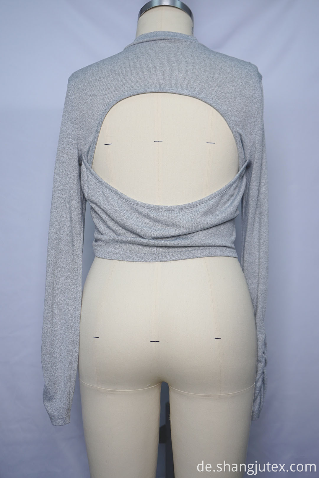 back is open of women's top 
